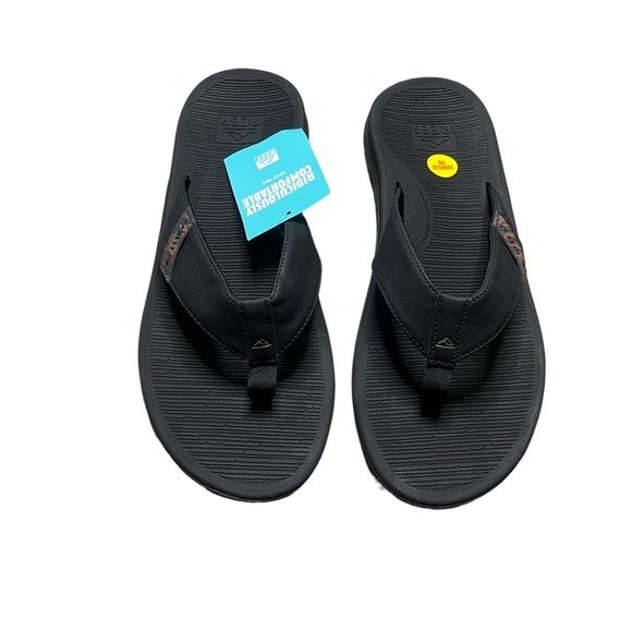 Reef Santa Ana Sandal Flip Flops Size Mens 13 Black NWT - Picture 2 of 6